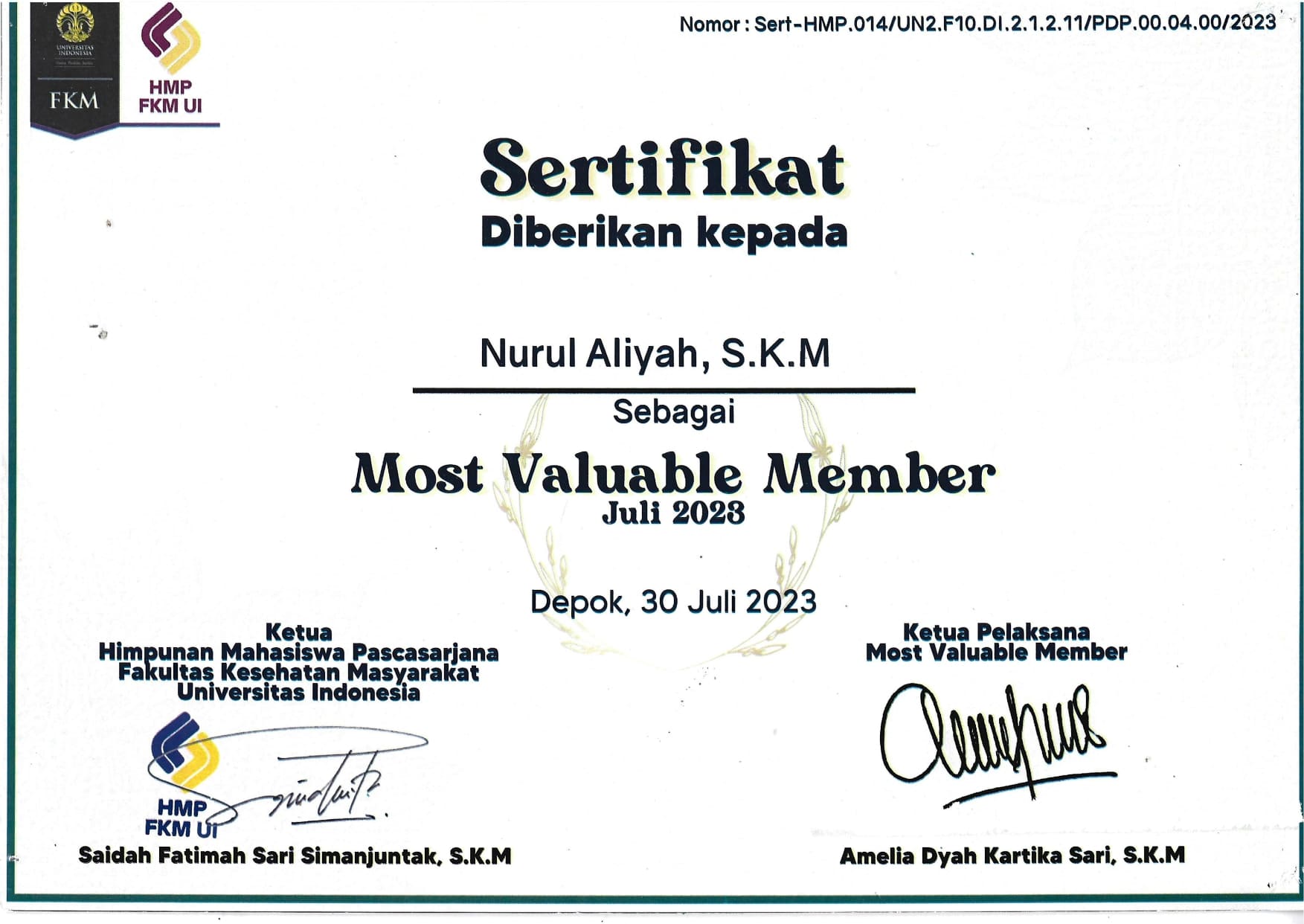 most valuable member