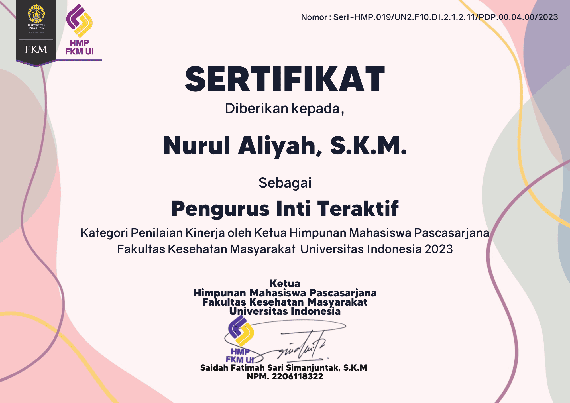 pengurus inti teraktif